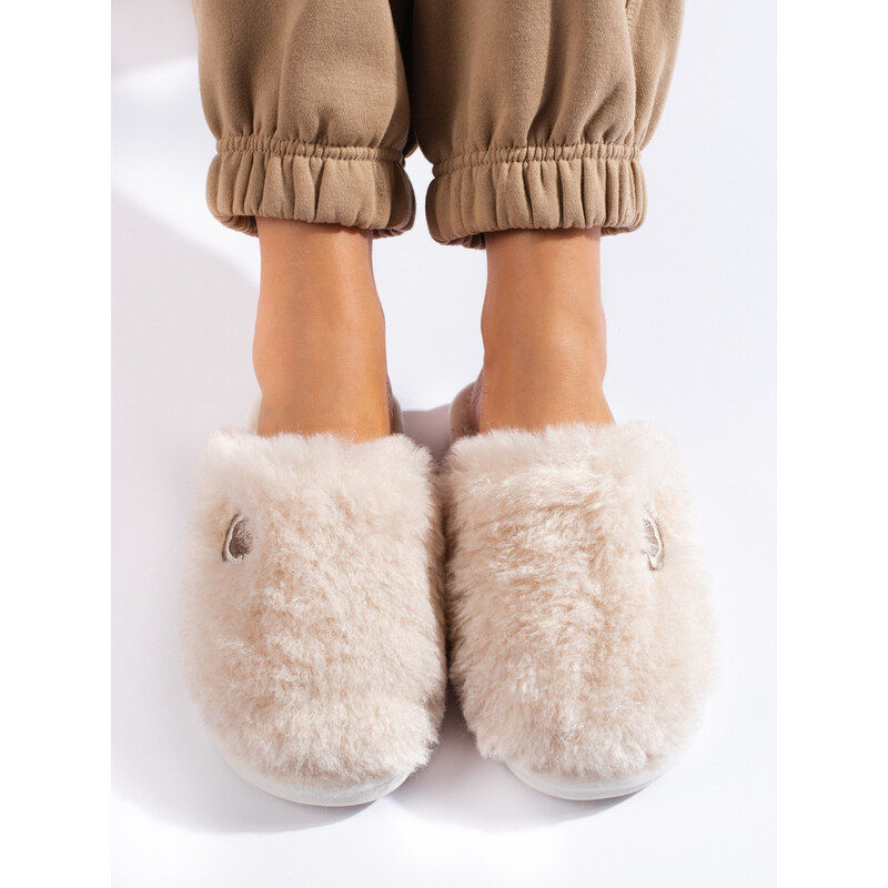 Women's Shelovet cream slippers