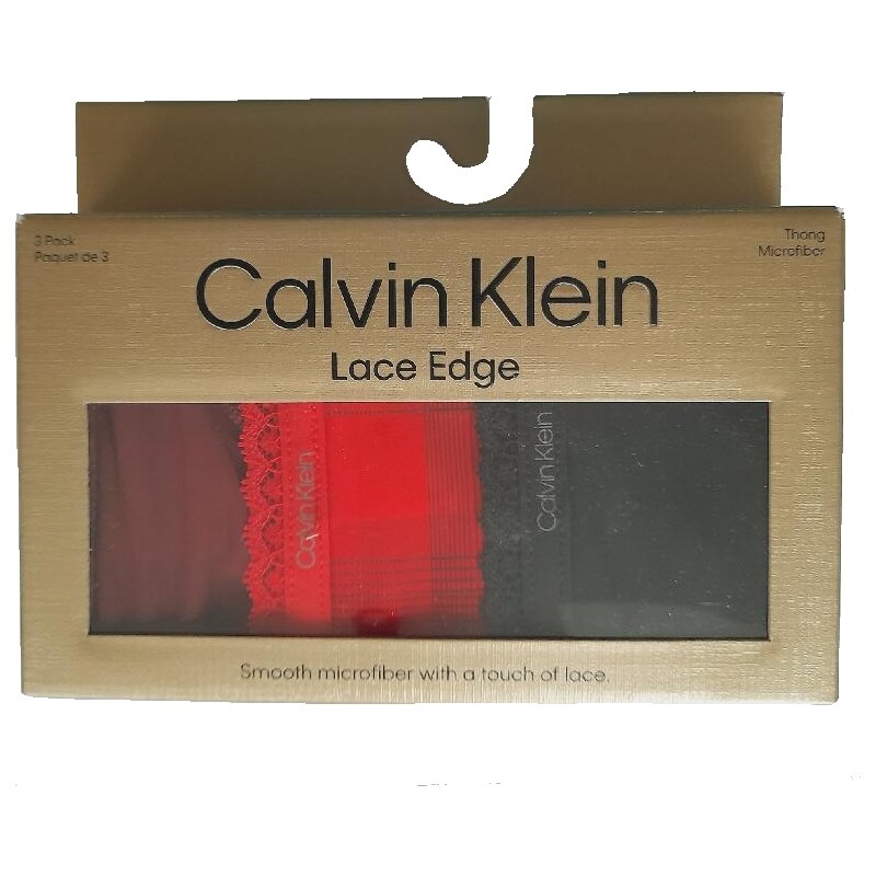 Dámská tanga Calvin Klein QD5151E, 3pack
