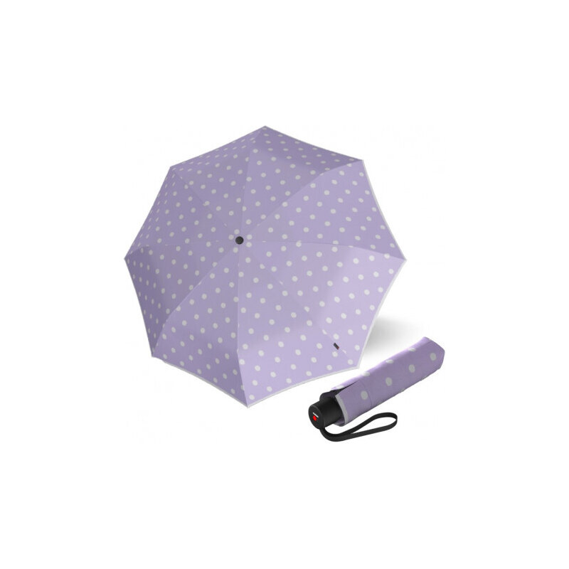 Knirps KNIRPS A.050 MEDIUM Dot Art Lavender - elegantní dámský skládací deštník