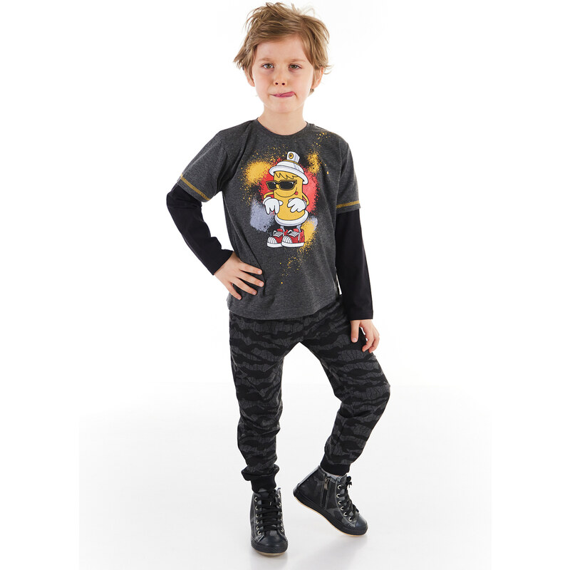 mshb&g Spray Camouflage Boy's T-shirt Trousers Set