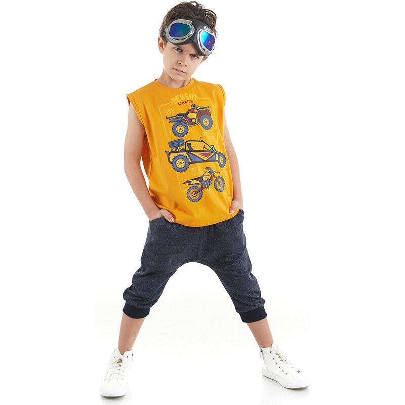 mshb&g Motocross Boys T-shirt Capri Shorts Set