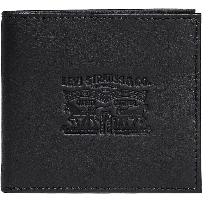 LEVIS  Peněženka Vintage Two Horse Bifold Coin Wallet černá