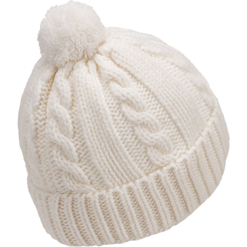 Marhatter Dívčí pletená čepice - 0183 - bílá