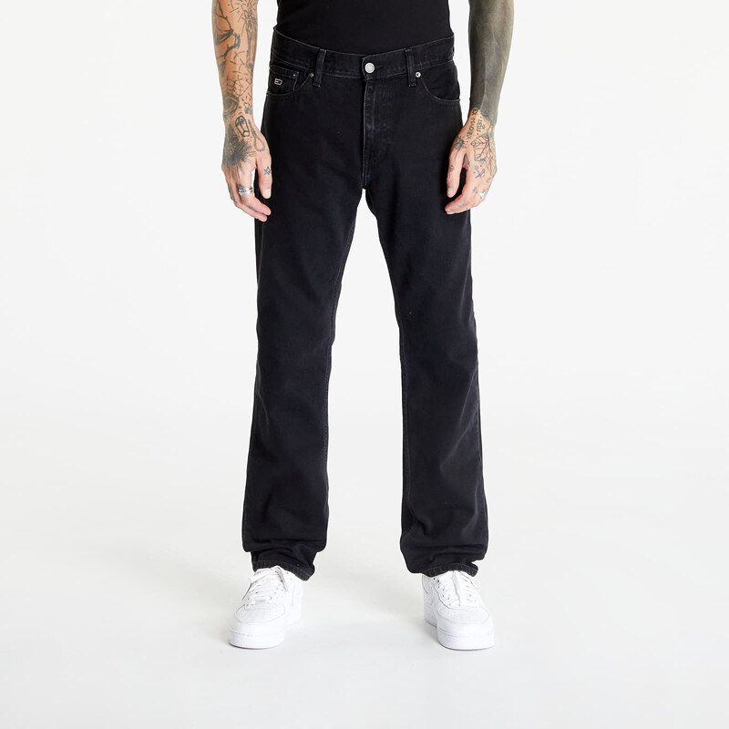 Tommy Hilfiger Pánské džíny Tommy Jeans Ethan Relaxed Straight Jeans Denim Black