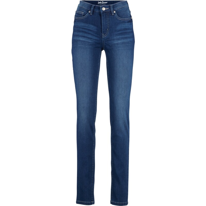 bonprix Strečové džíny, SLIM Supersoft Modrá