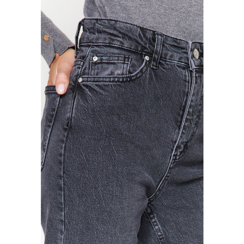 Trendyol černé džíny s normálním pasem