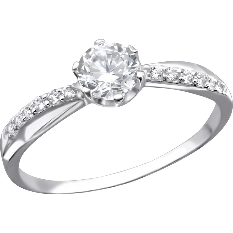 Kesi Zásnubní prsten stříbro luxury princess