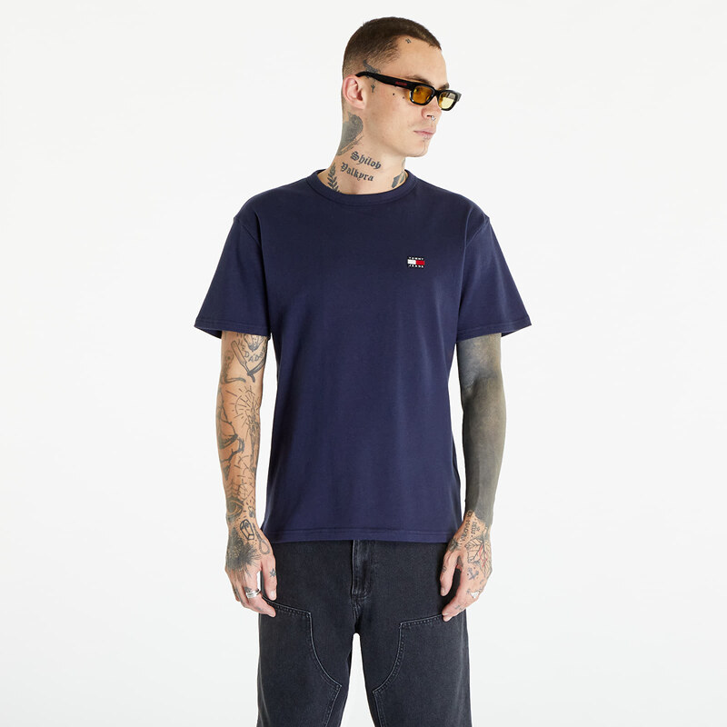 Tommy Hilfiger Pánské tričko Tommy Jeans Classic Badge Short Sleeve Tee Twilight Navy