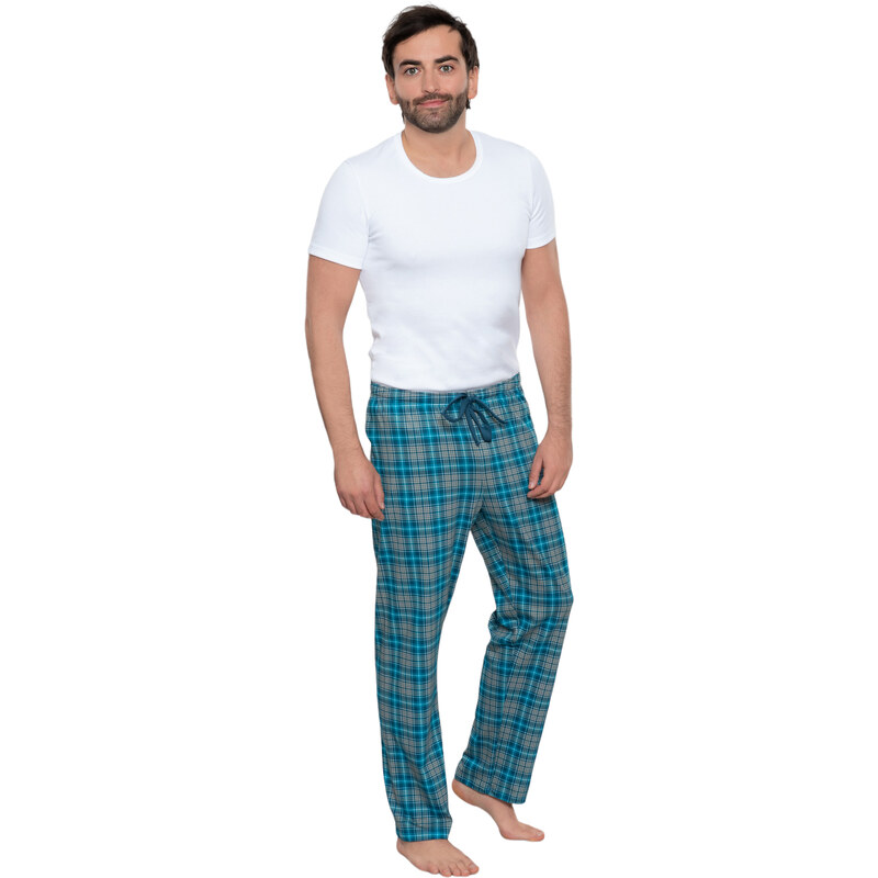 Wadima Pánské pyžamové kalhoty s dlouhými nohavicemi, 204128 496, modrá