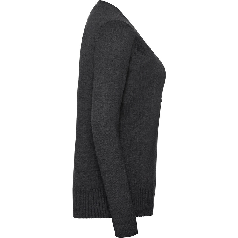 Anthracite women's pointed cardigan Russell