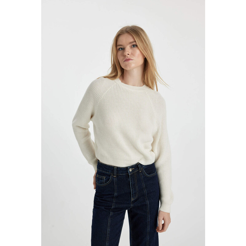 DEFACTO Regular Fit Crew Neck Knitwear Pullover