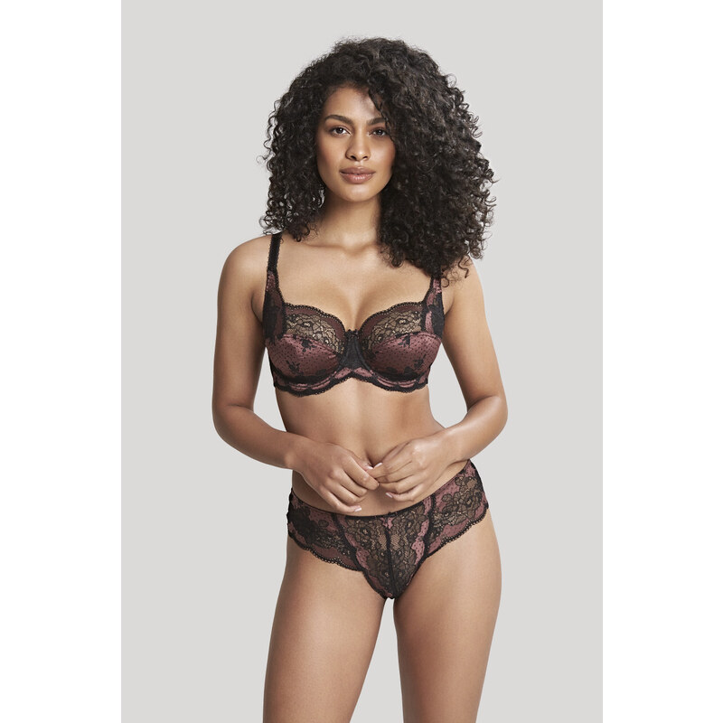 Vyztužená podprsenka Panache Clara Full Cup black/fig 7255