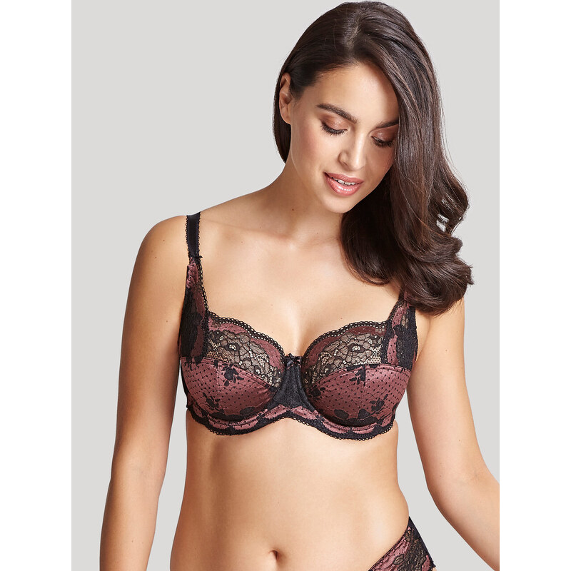 Vyztužená podprsenka Panache Clara Full Cup black/fig 7255