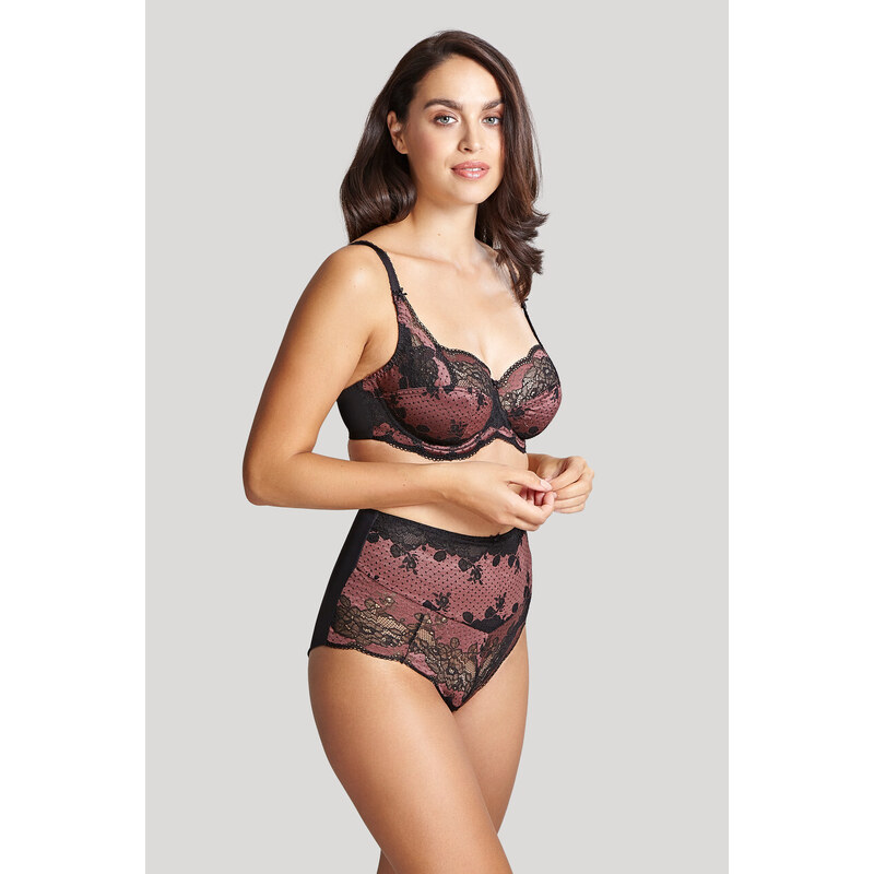 Vyztužená podprsenka Panache Clara Full Cup black/fig 7255