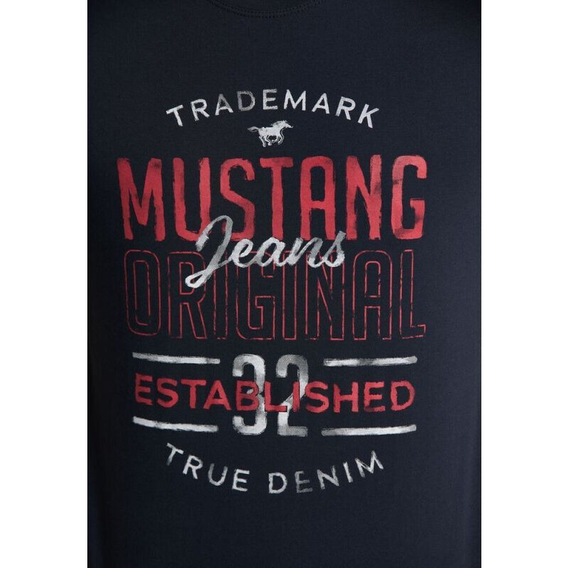 Pánské tričko Alex C Print M 1010680 4136 - Mustang