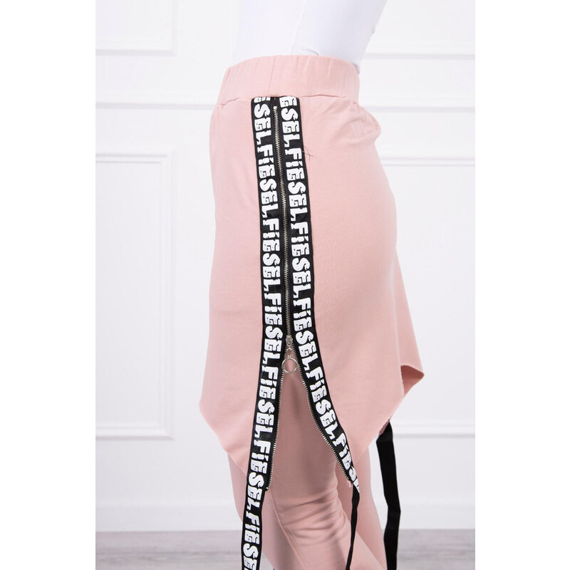 s nápisem tmavě pudrově růžové model 18743244 - K-Fashion