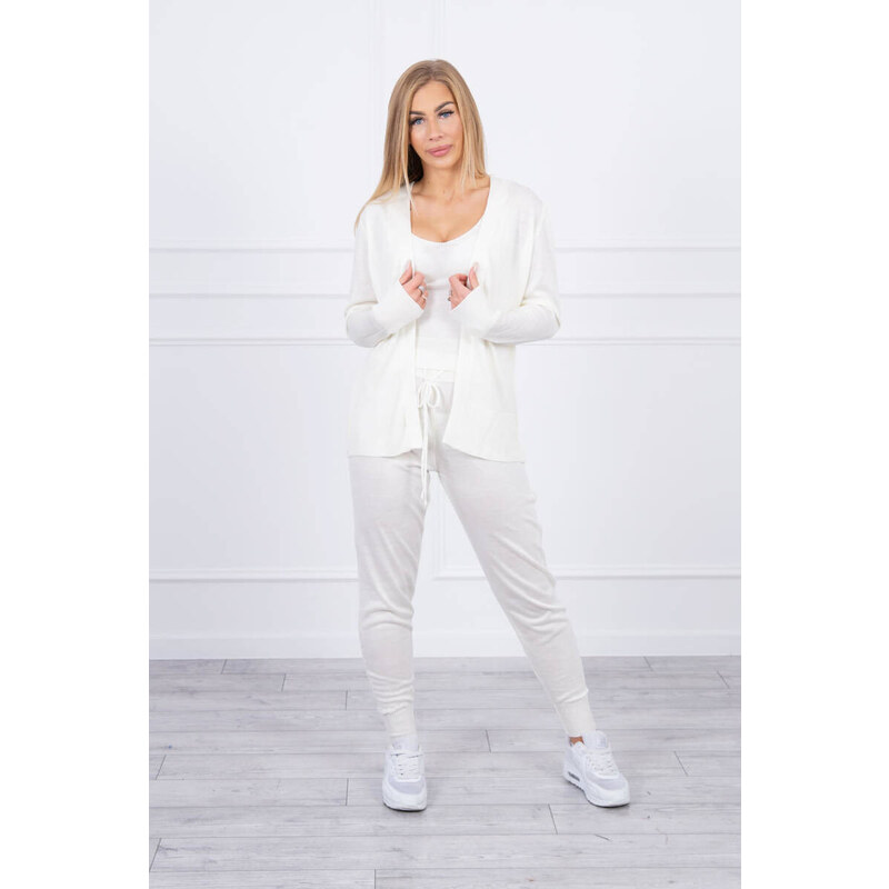 K-Fashion Sada svetrů 3-dílná ecru 84212486