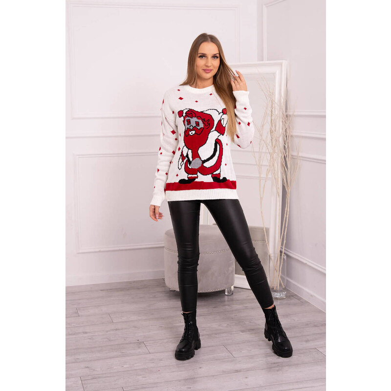 K-Fashion Svetr s Otcem Vánoc ecru 84212627