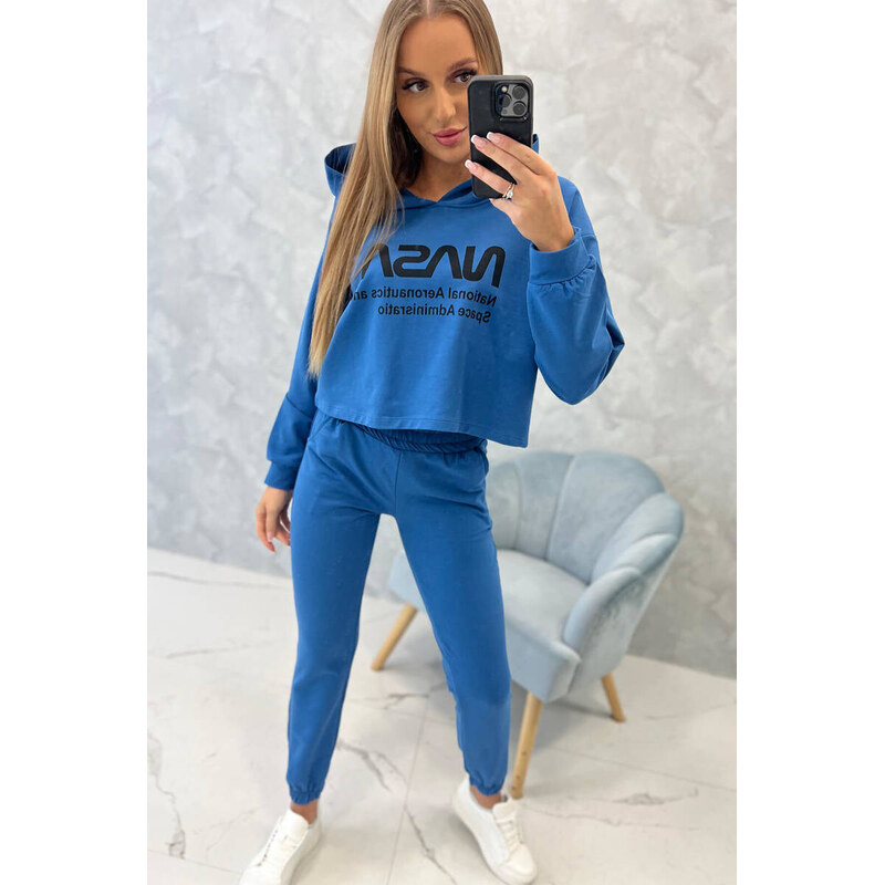 K-Fashion Džínová souprava s potiskem