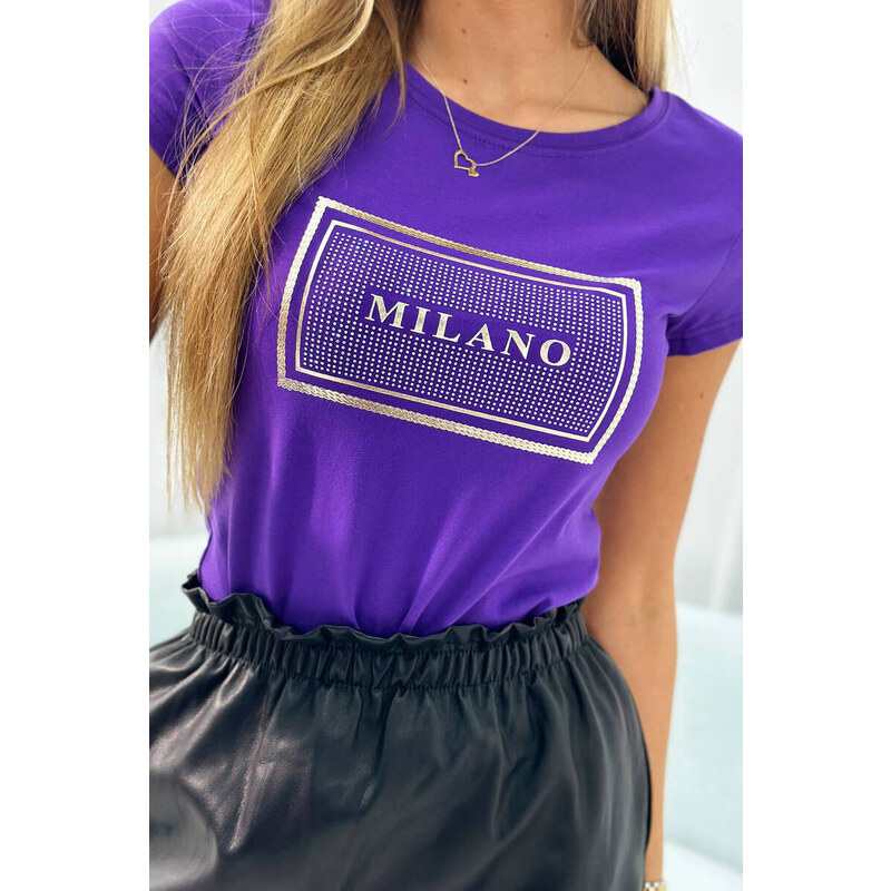 K-Fashion Halenka Milano tmavě fialová