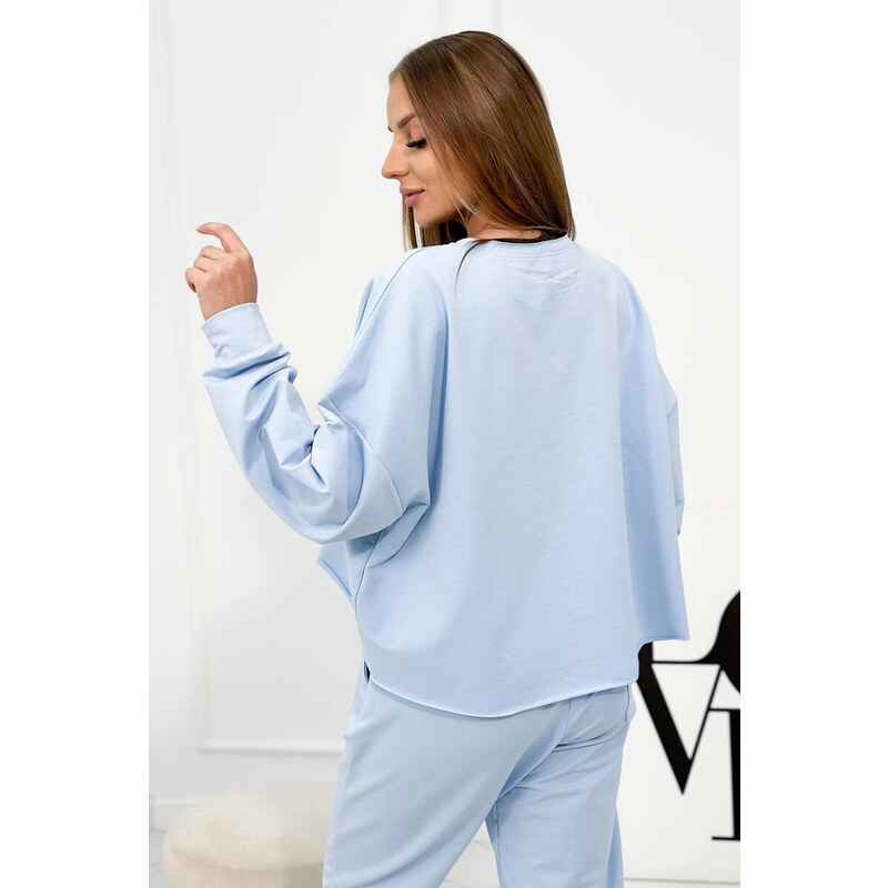 K-Fashion Set 2dílná mikina + kalhoty modrý