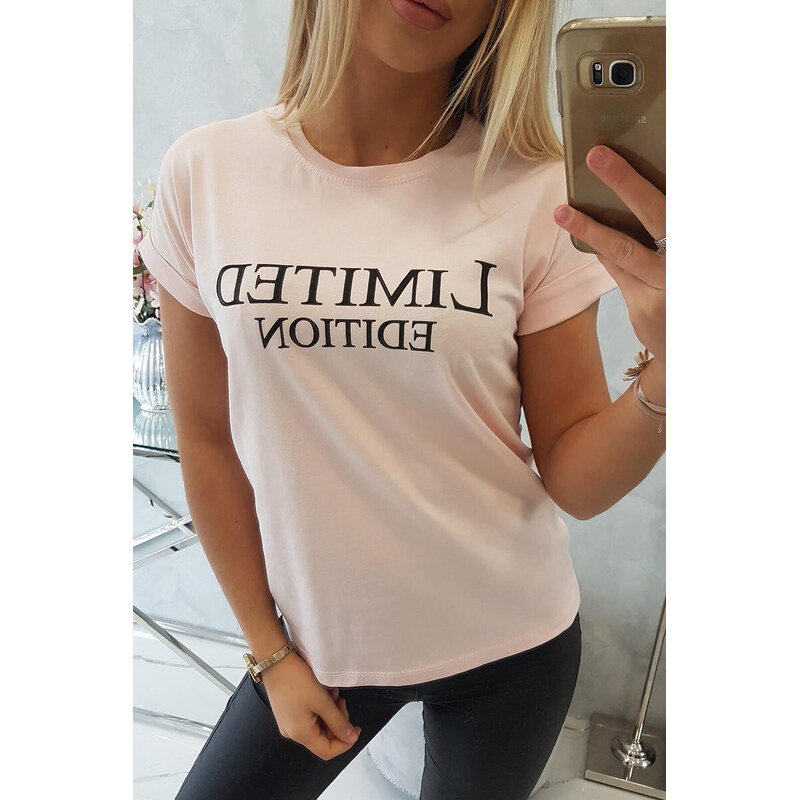 Limitovaná edice halenky pudrově model 18746462 - K-Fashion