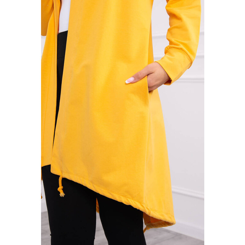 K-Fashion Bunda s potiskem Mustard