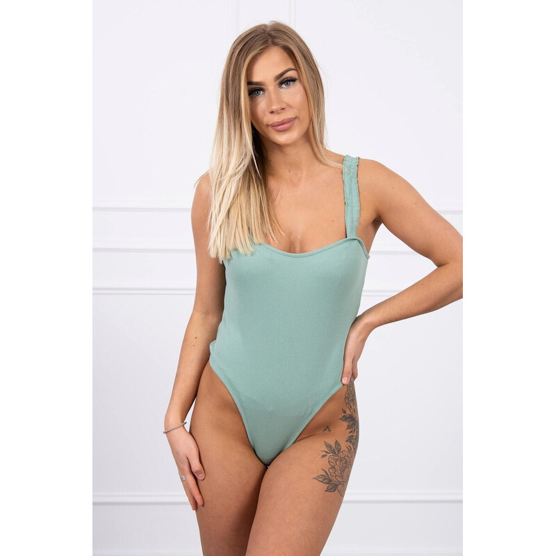 K-Fashion Body bez ramínek tmavě mátové 84255770