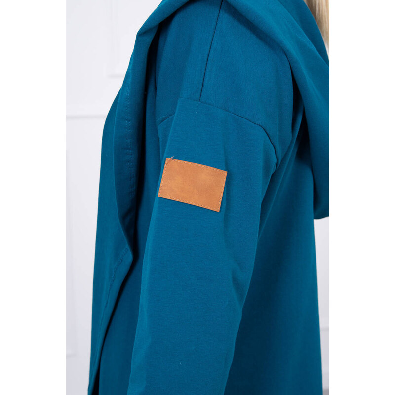 K-Fashion Dlouhá pláštěnka s kapucí, námořní
