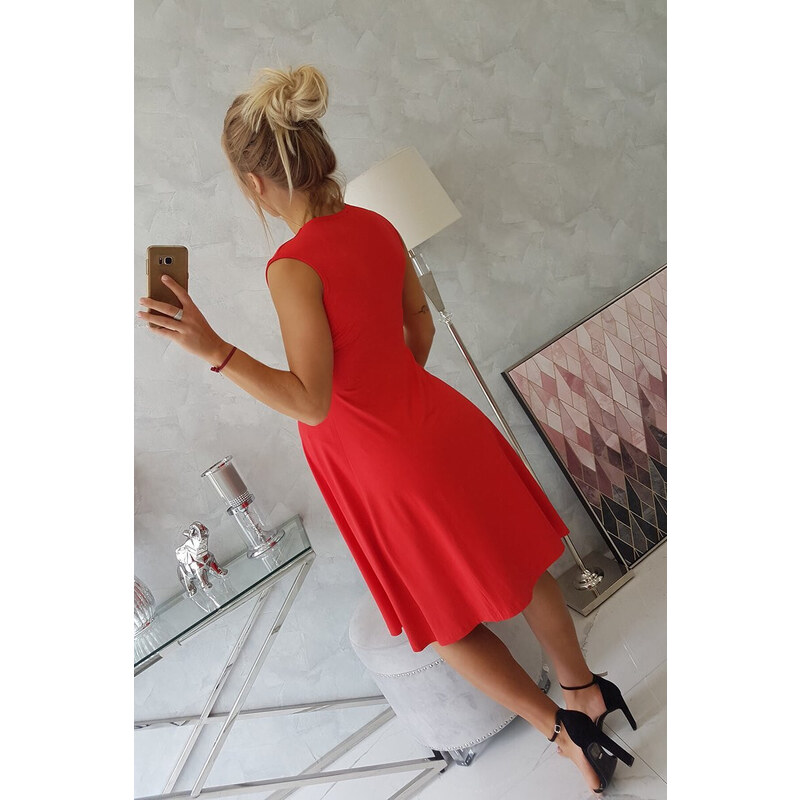 K-Fashion 8288 Červené šaty
