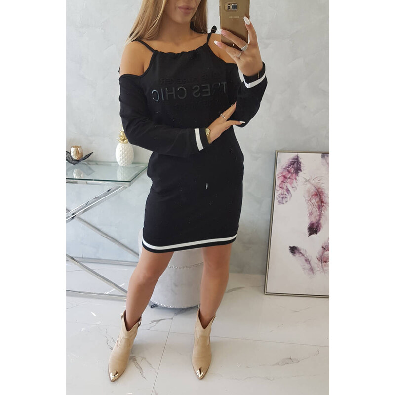 K-Fashion Šaty Tres Chic černé