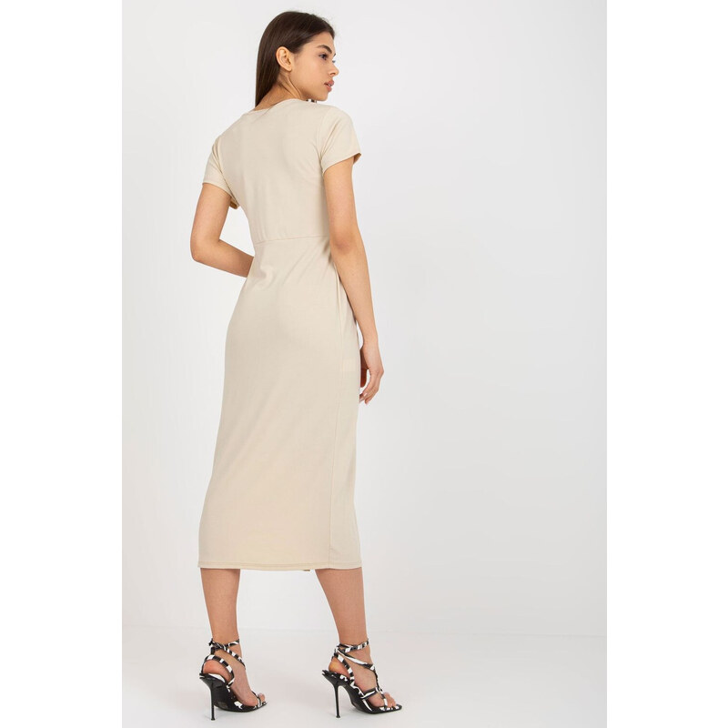 Denní šaty model 18828832 béžové New Collection - FPrice