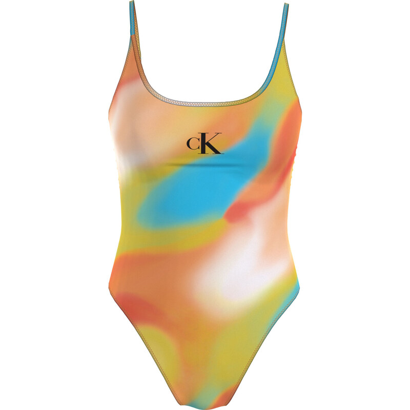 Dámské jednodílné plavky SCOOP ONE PIECE-PRINT KW0KW02086 0G0 113448987