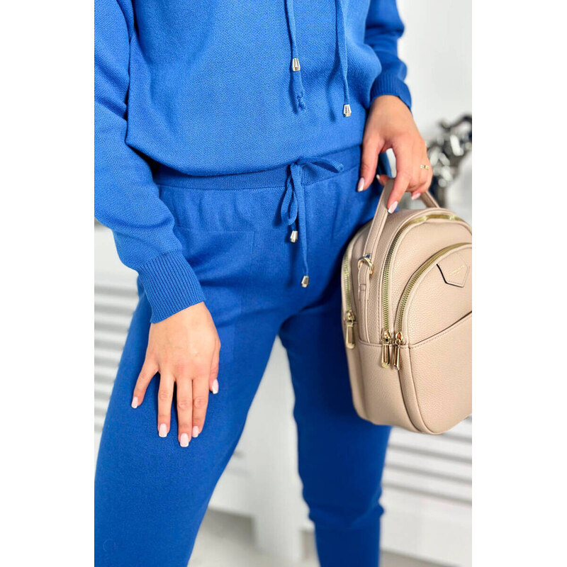 K-Fashion Svetr set Mikina + Kalhoty džínovina