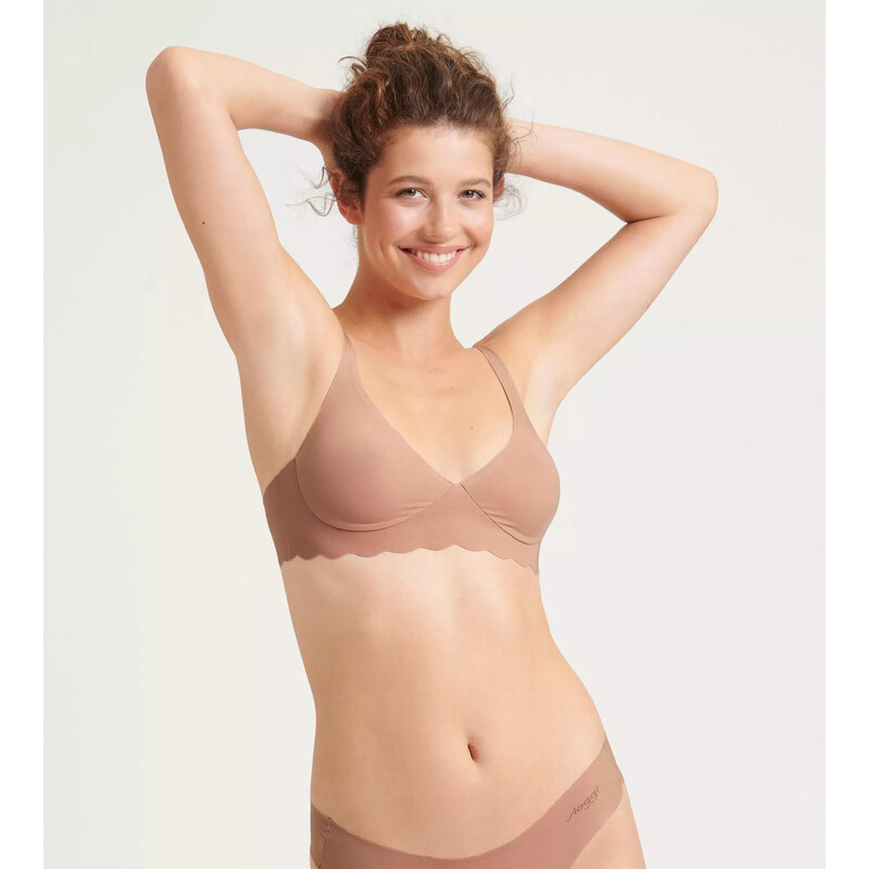 Dámská podprsenka ZERO Microfibre 2.0 Soft bra - CAMEO BROWN - sv. 103537950