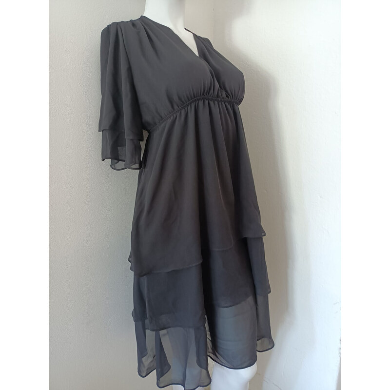 Dámské šifónové šaty S161 černé - Stylove