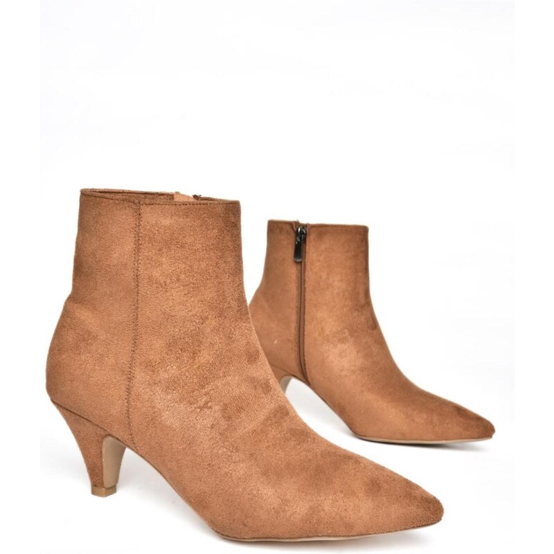 Fox Shoes R404710002 Tan Suede Women's Low Heeled Boots