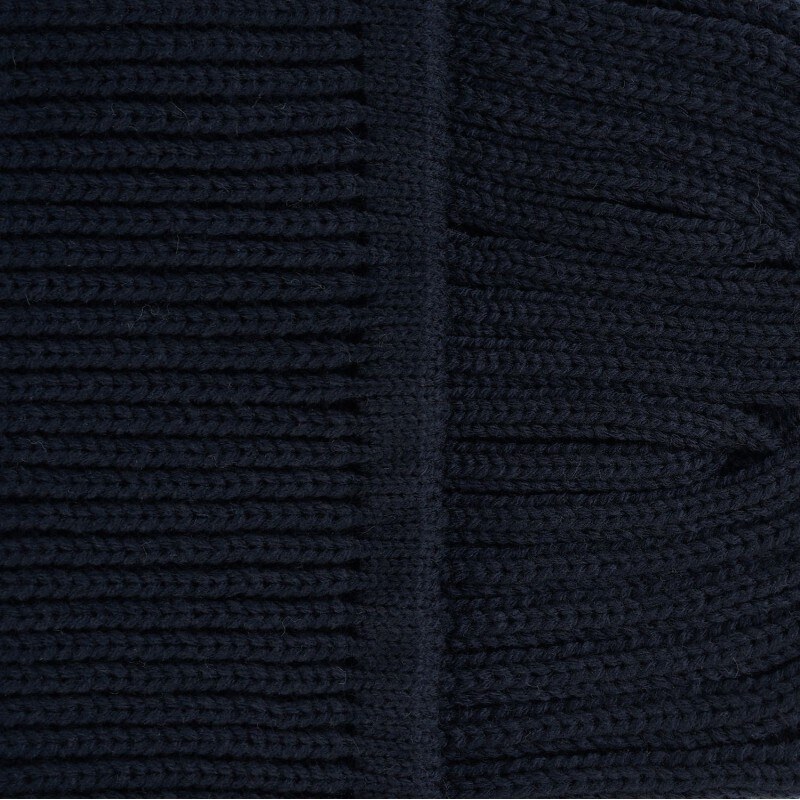 Kabelky od Hraběnky Zimní set: Pánská čepice s žebrováním a teplý šál; modrá