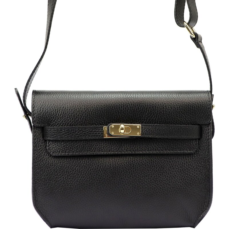 Kožená crossbody kabelka Luka 20-064 černá 87161137