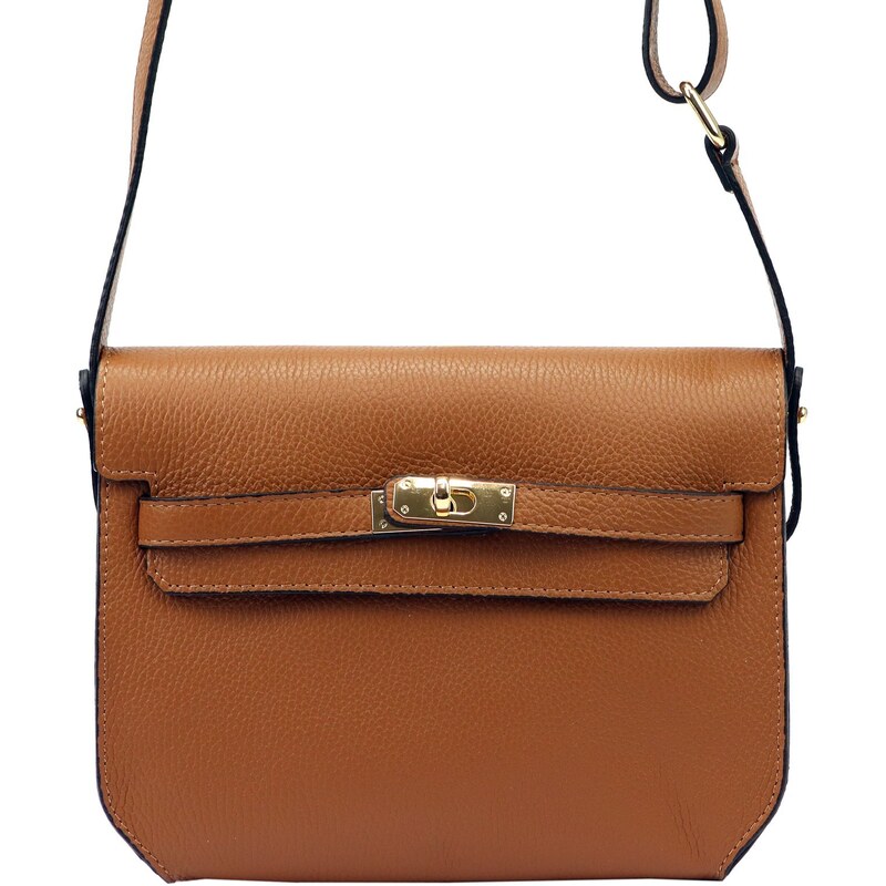 Kožená crossbody kabelka Luka 20-064 koňaková 87161138