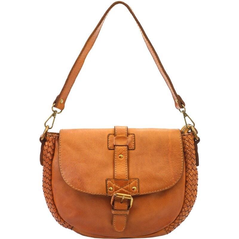 Dámská kožená crossbody kabelka VS 001 001 camel