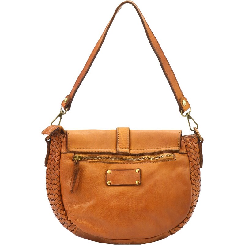 Dámská kožená crossbody kabelka VS 001 001 camel