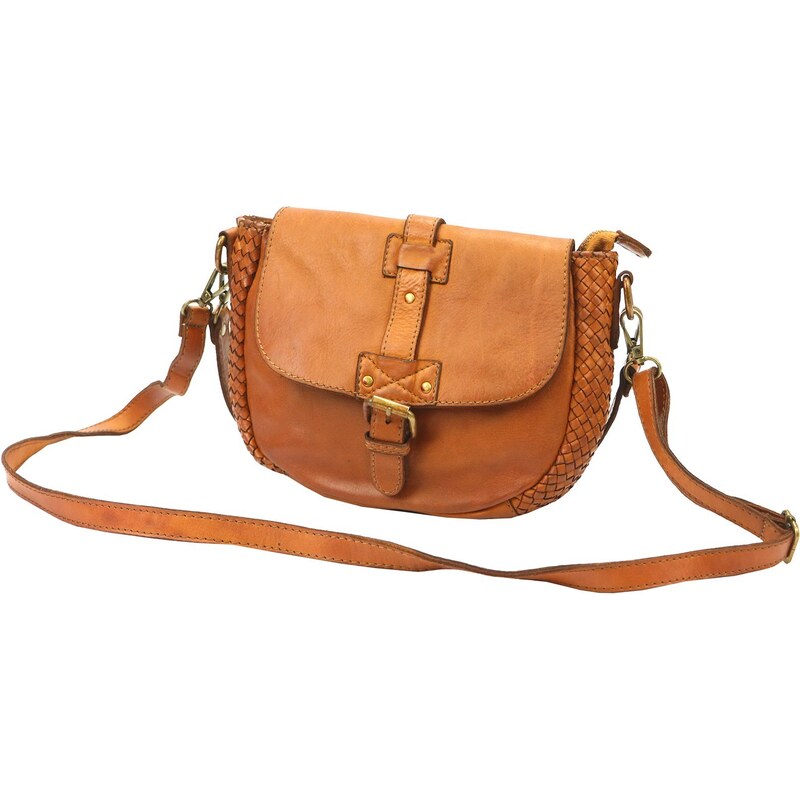 Dámská kožená crossbody kabelka VS 001 001 camel