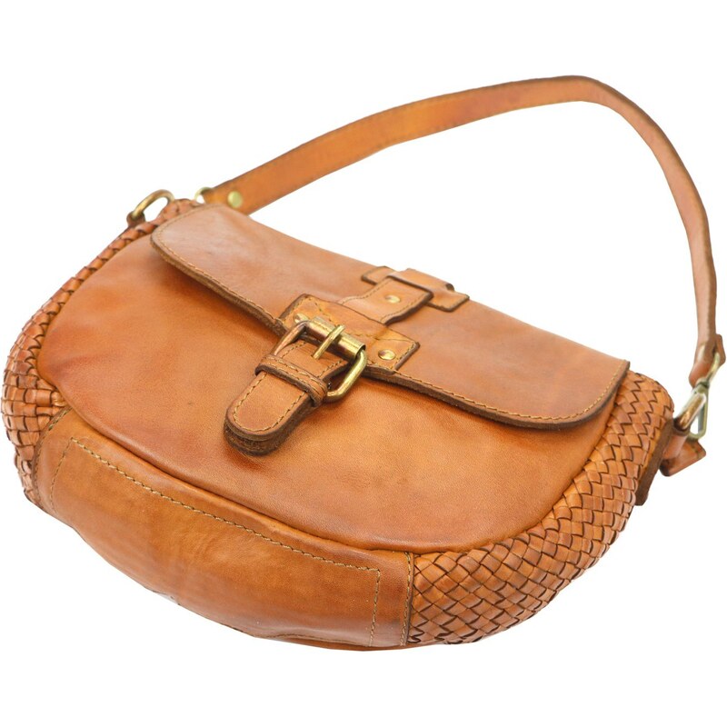 Dámská kožená crossbody kabelka VS 001 001 camel