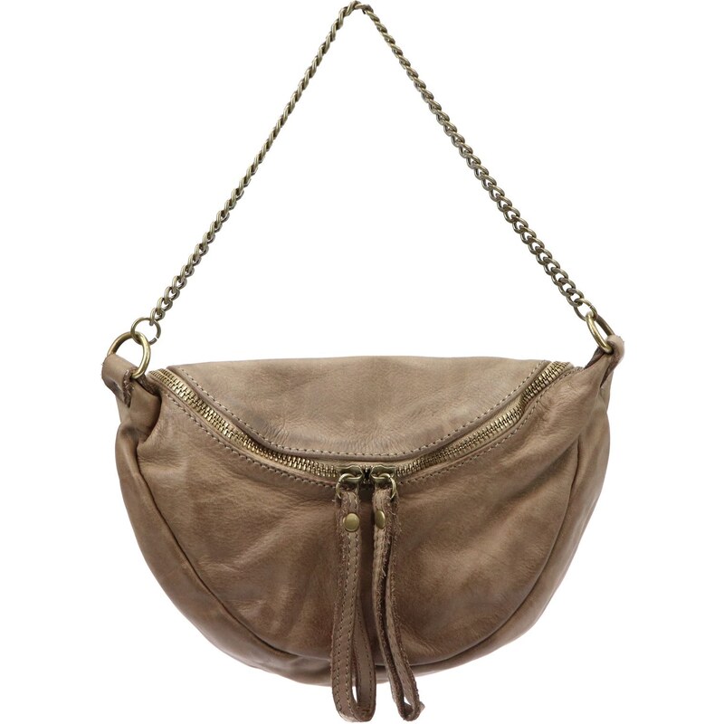 Dámská kožená crossbody kabelka VS 018 béžová 87162078
