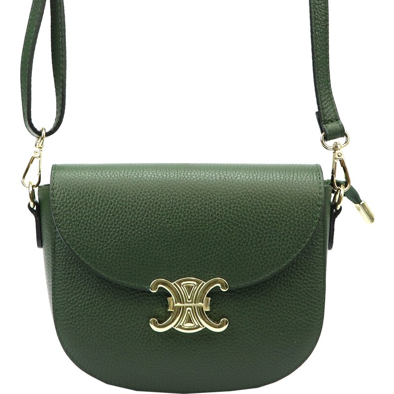 Kožená crossbody kabelka Luka 20-065 zelená