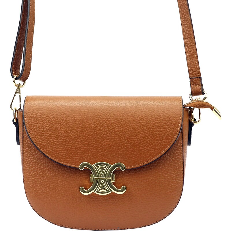 Kožená crossbody kabelka Luka 20-065 koňaková 87162079
