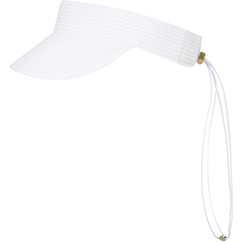 Topshop Sport Trim Straw Visor Hat