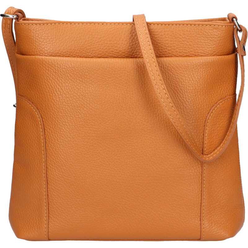 Dámská kožená crossbody kabelka Italia Emma - světle hnědá