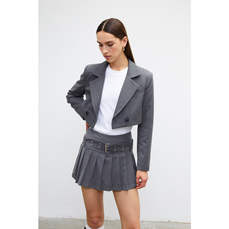 VATKALI Pleated mini short skirt - Waistband edition